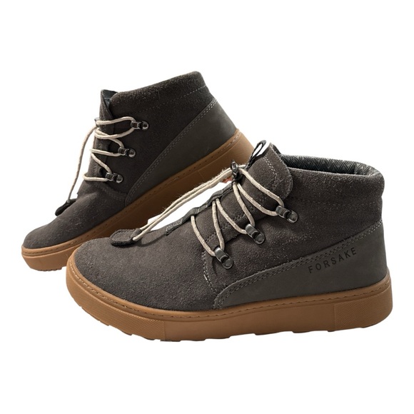 Forsake Lucie Casual Slip On Trail Boots Womens 8 Gun Metal Gray Suede Leather - Picture 3 of 8